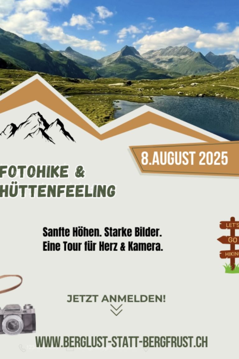 Fotohike & Hüttenfeeling 2025 - zurück nach grosser Nachfrage